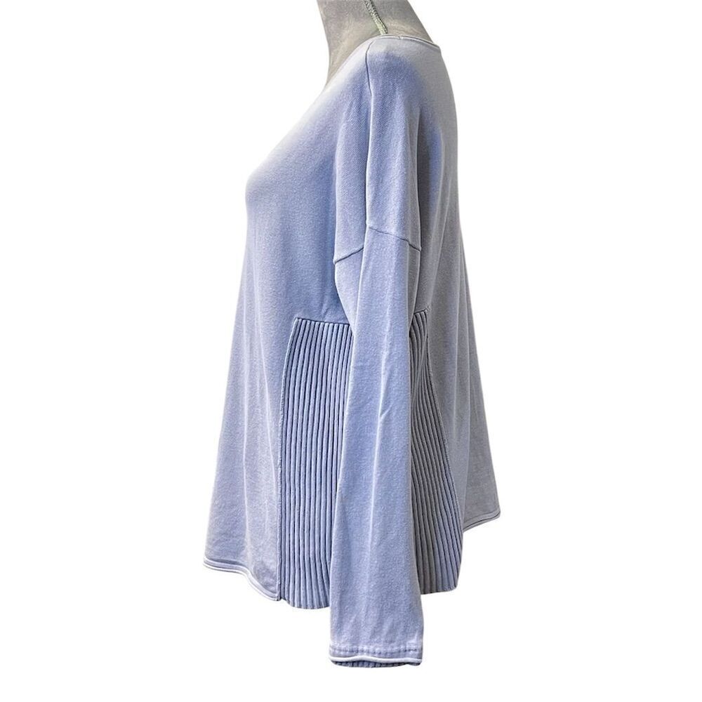 J. Jill Women's Knit Purple Sweater U-Neck Long Sleeve L Cottagecore Cozy Warm - Picture 4 of 10